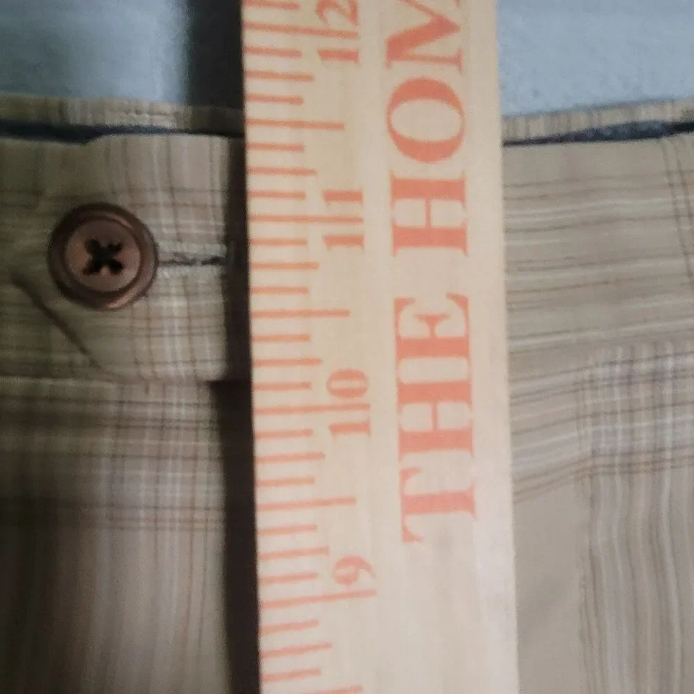 NWT J Hilburn Pants Mens 40x28 Tan Brown Plaid Business Casual Wool Trousers - Picture 9 of 11